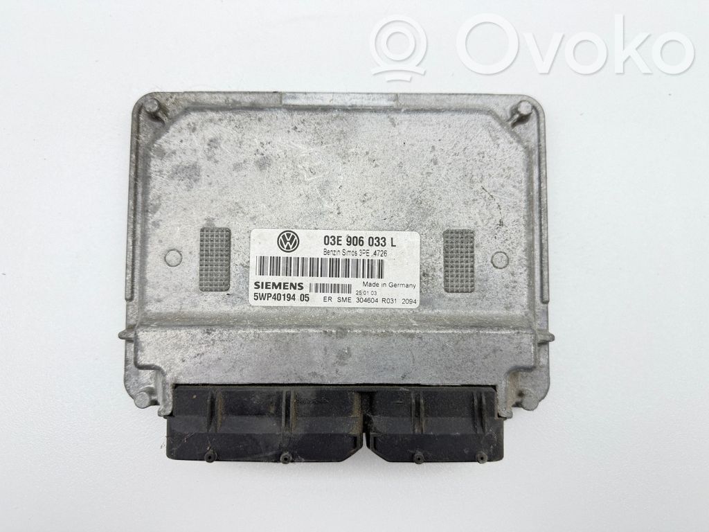 Volkswagen Golf VI Unidad de control/módulo del motor
