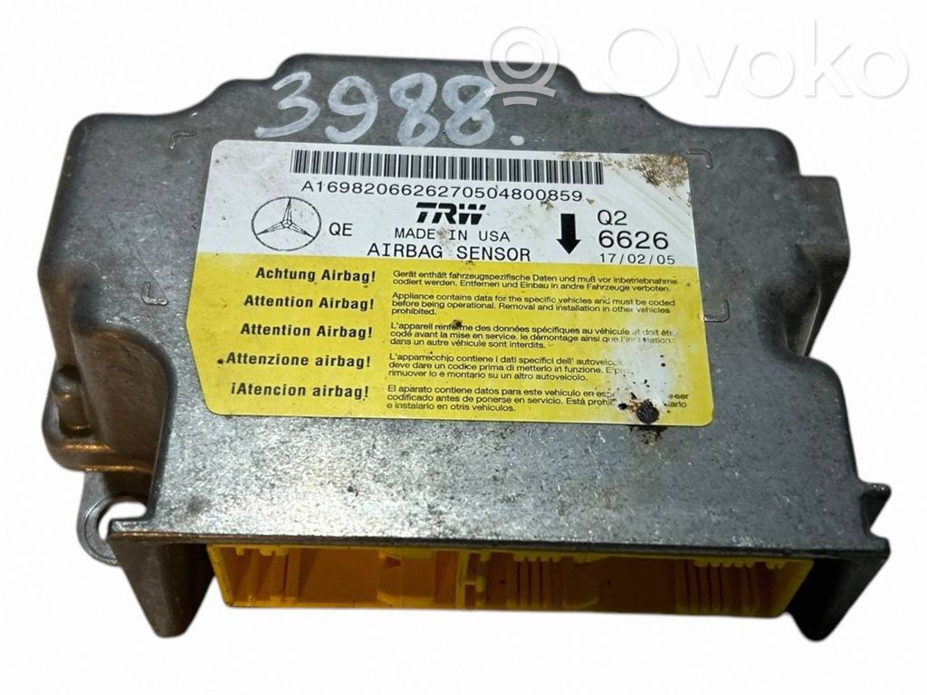 Mercedes-Benz A W169 Sterownik / Moduł Airbag