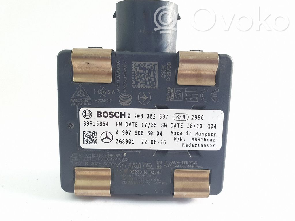 Mercedes-Benz Sprinter W907 W910 Sensor de radar Distronic 