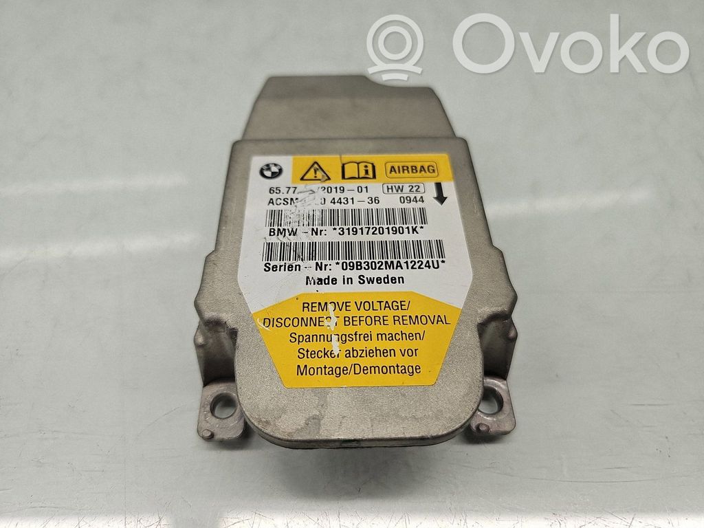 BMW 5 E60 E61 Module de contrôle airbag 