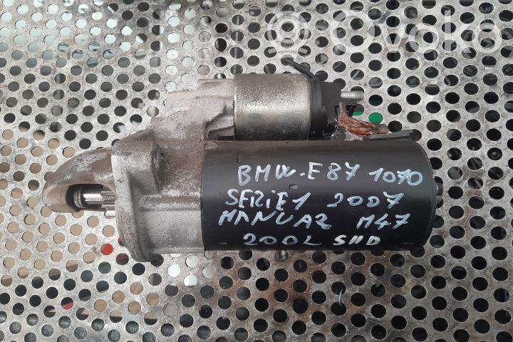 BMW 1 E81 E87 Motor de arranque 