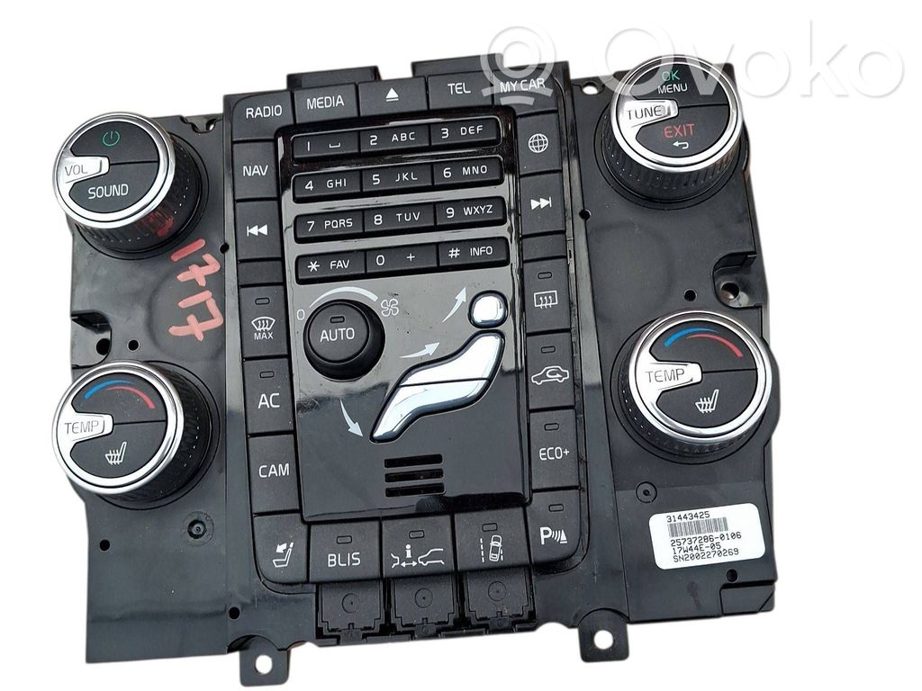 Volvo S60 Climate control unit 