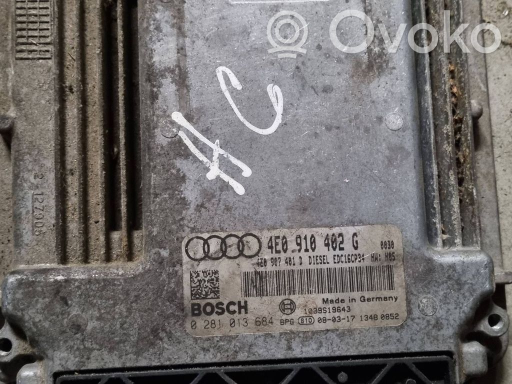 Other control units/modules   4E0910402G,0281013684