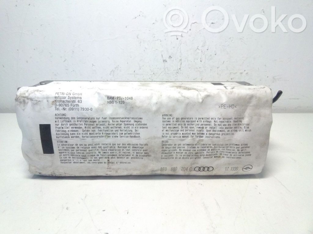 Audi A4 S4 B6 8E 8H Poduszka powietrzna Airbag pasażera 
