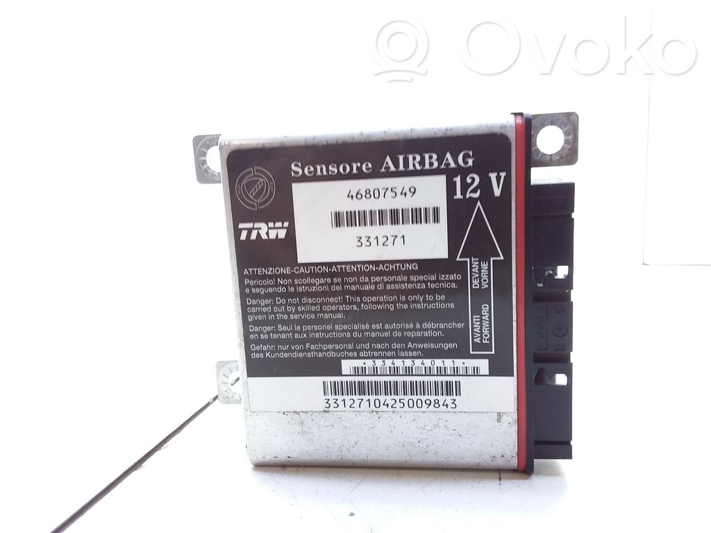 Sterownik / Moduł Airbag   46807549,331271