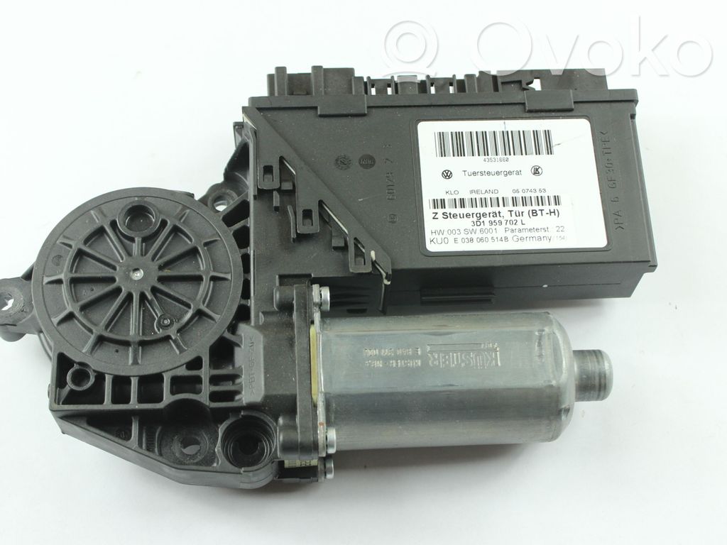 Silnik regulatora szyby drzwi przednich   3D1959702L