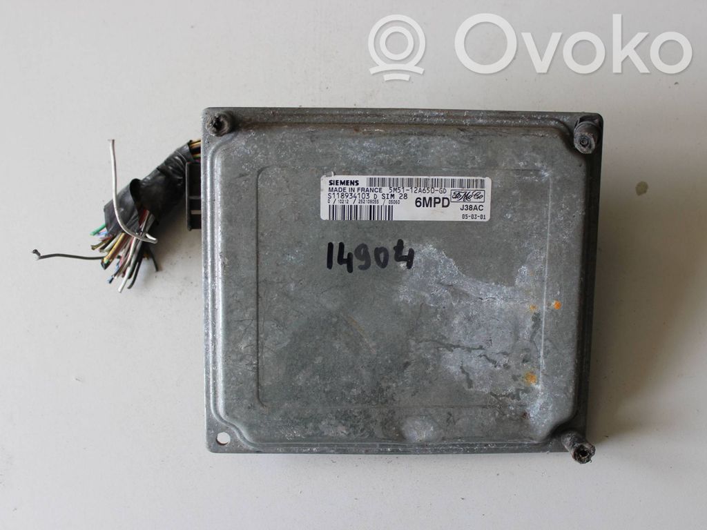 Engine control unit/module   5M5112A650GD,6MPD,S118934103D,5M5112A650GD