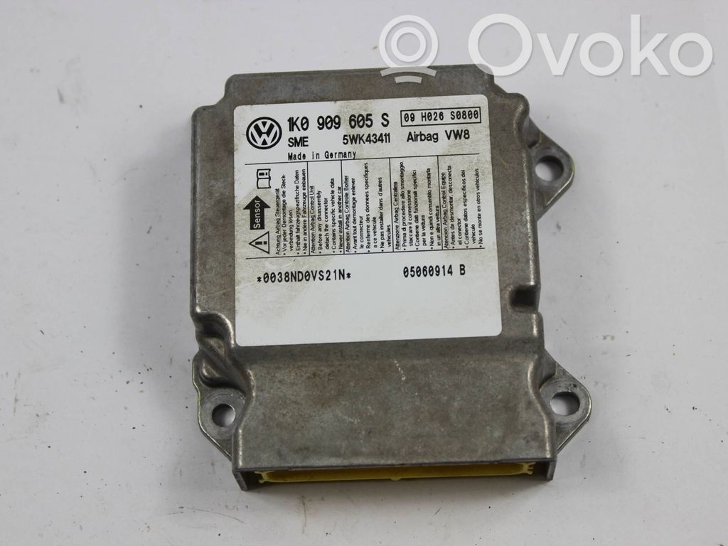 Skoda Octavia Mk2 (1Z) Sterownik / Moduł Airbag 