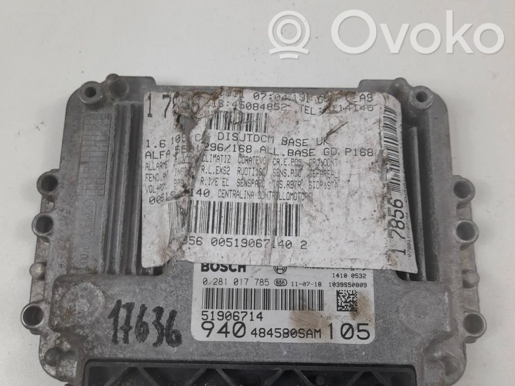Alfa Romeo Giulietta Engine control unit/module 