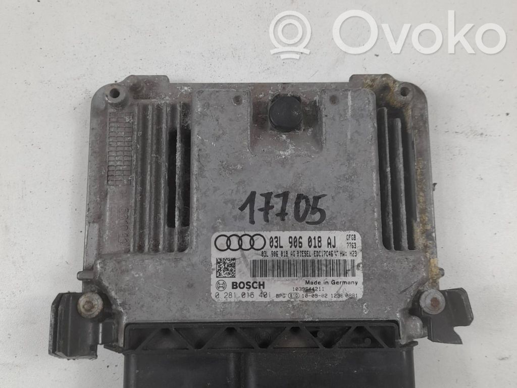 Audi A3 S3 8P Engine control unit/module 