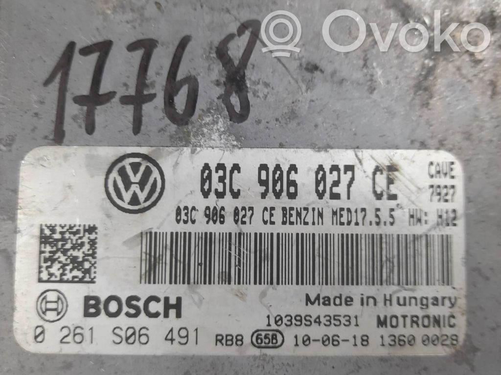 Engine control unit/module   03C906027CE,0261S06491