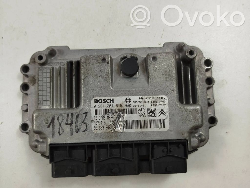 Peugeot 307 Engine control unit/module 