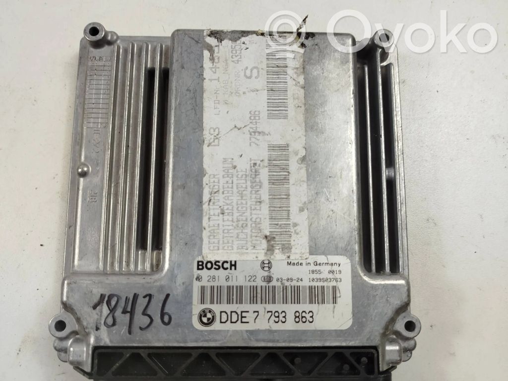 BMW 3 E46 Variklio valdymo blokas 