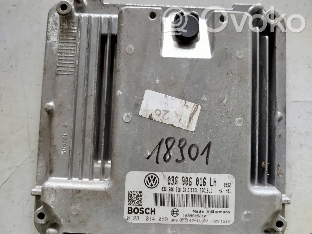 Volkswagen Golf V Engine control unit/module 
