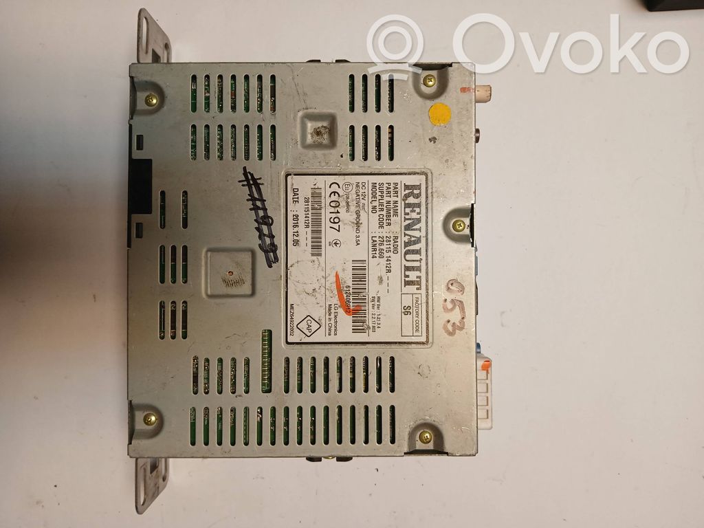 Renault Kadjar Radio/CD/DVD/GPS head unit 