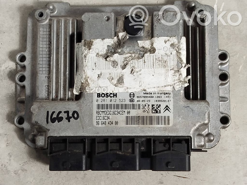 Peugeot 207 Engine control unit/module 