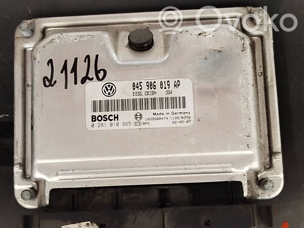 Engine control unit/module   045906019AP,0281010865
