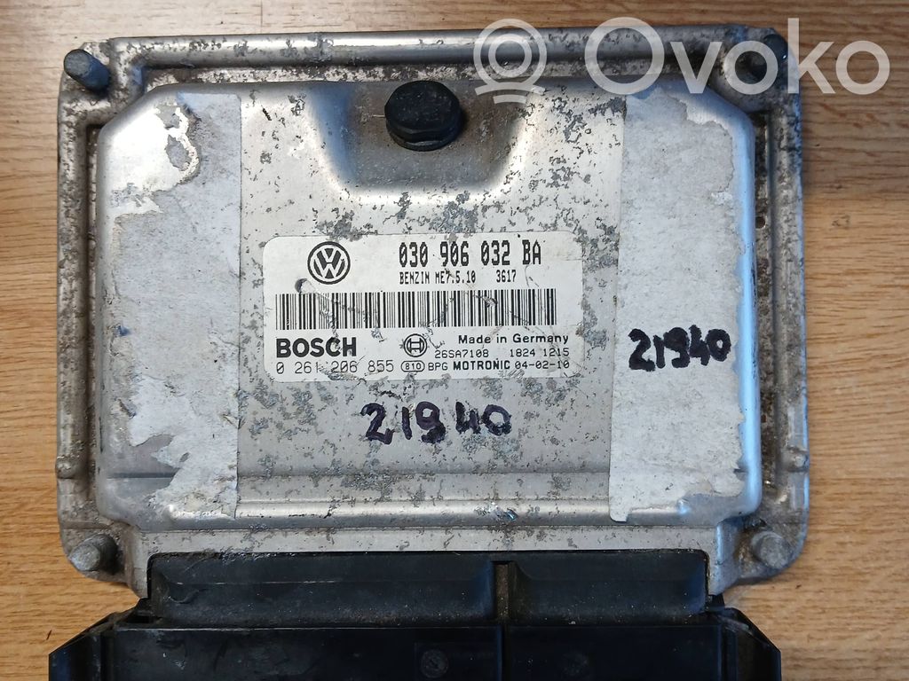 Engine control unit/module   030906032BA,0261206855