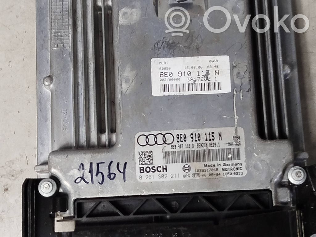 Engine control unit/module   8E0910115N,0261S02211