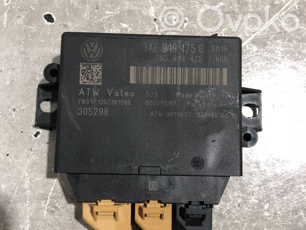 Volkswagen PASSAT B7 Parking PDC control unit/module 