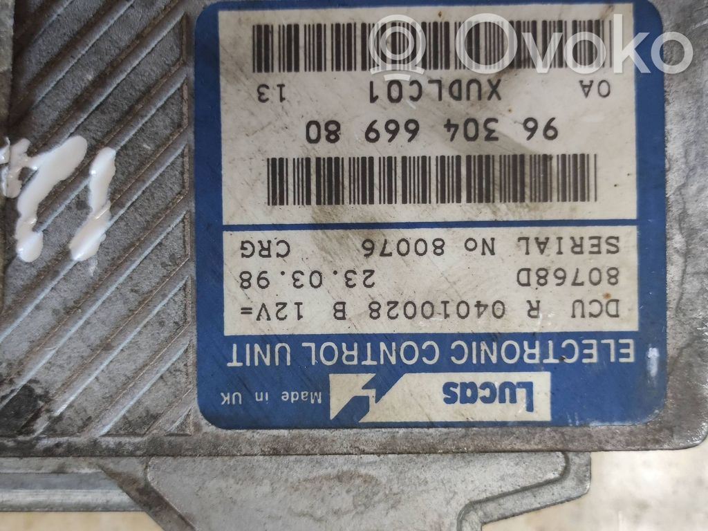 Peugeot 406 Engine control unit/module 