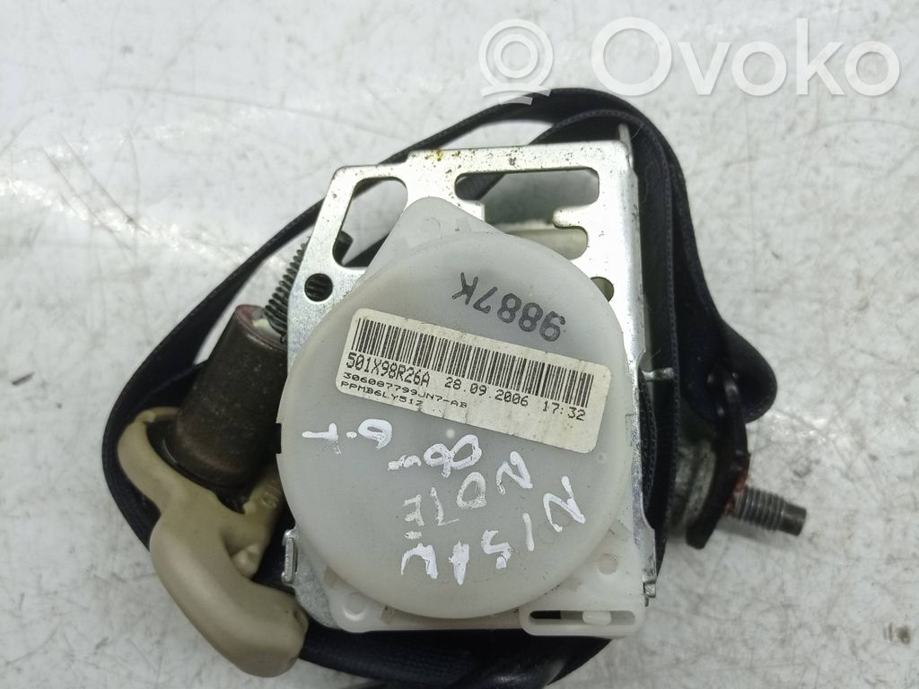 Nissan Note (E11) Takaistuimen turvavyö 