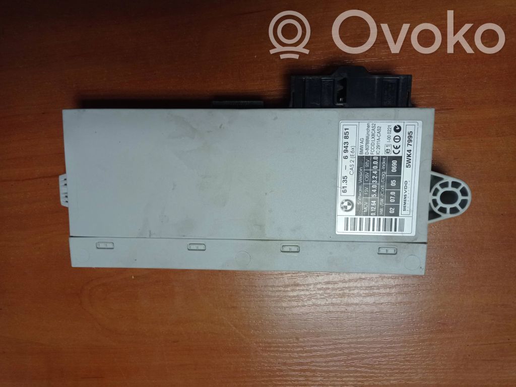BMW 5 E60 E61 CAS-ohjainlaite/moduuli 