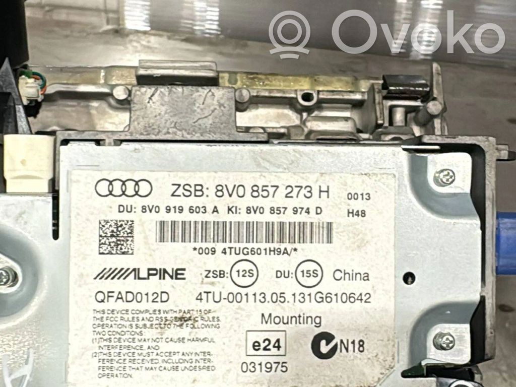 Audi A3 S3 8V Monitor / wyświetlacz / ekran 