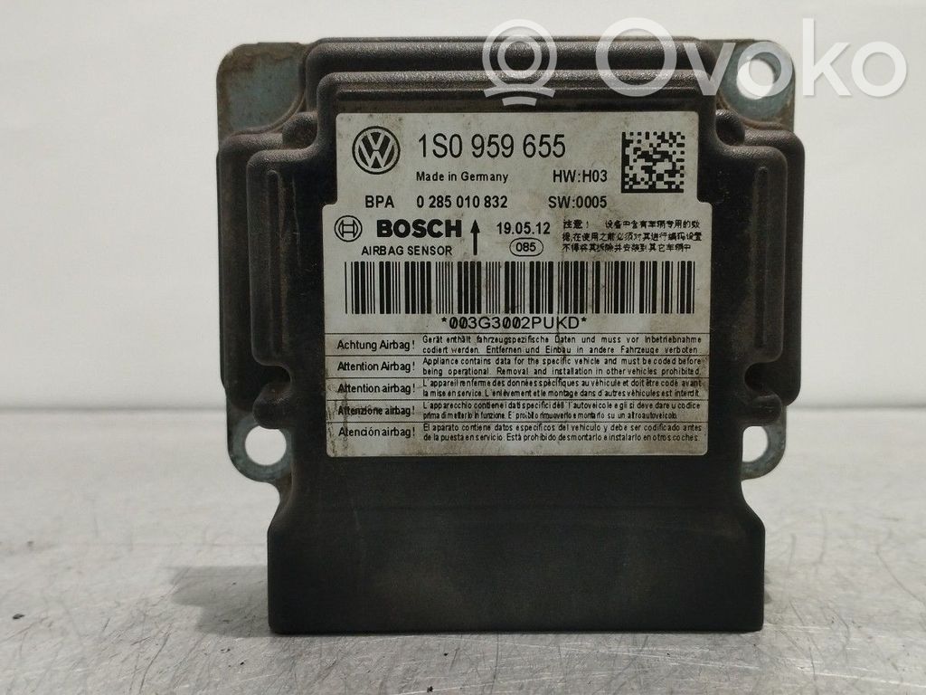 Skoda Citigo Unitate/modul de comandă airbaguri 