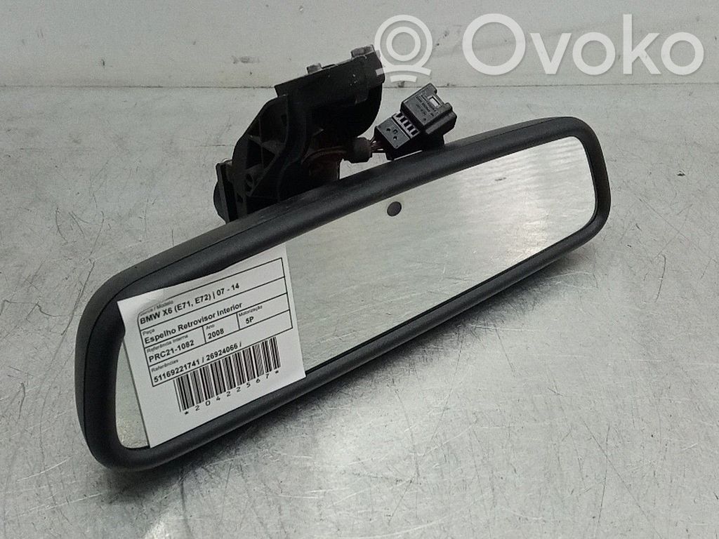 Rear view mirror (interior)   51169221741,26924066