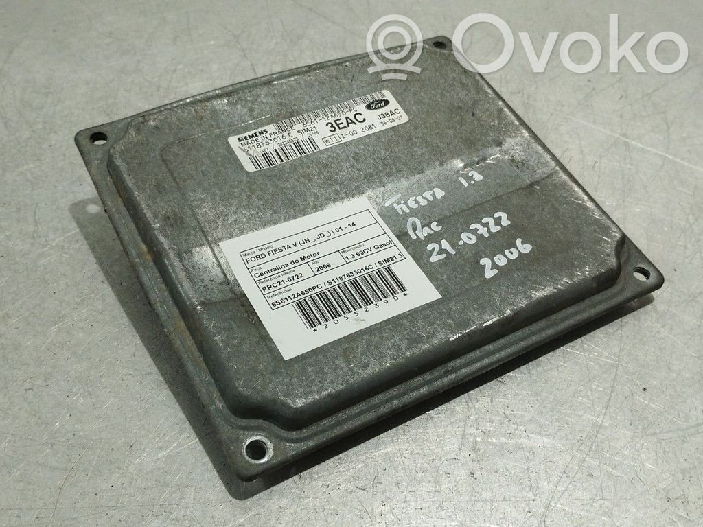 Engine control unit/module   6S6112A650PC,3EAC,S1187633016C,SIM21