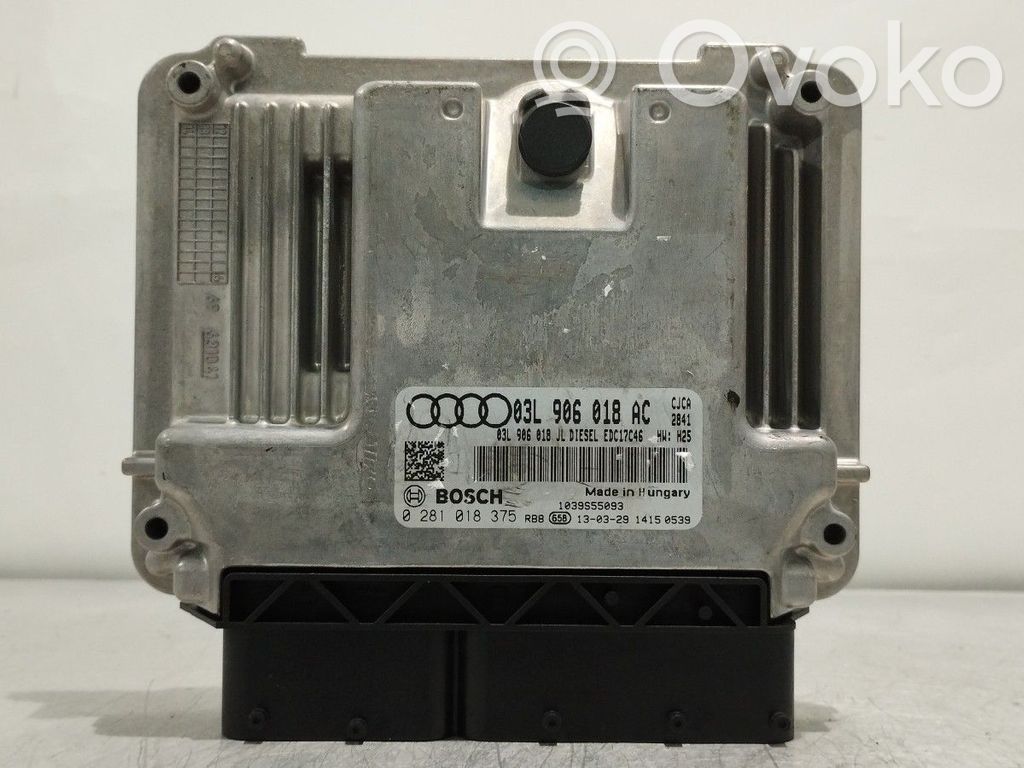 Engine control unit/module   03L906018AC,0281018375,03L906018JL,EDC17C46