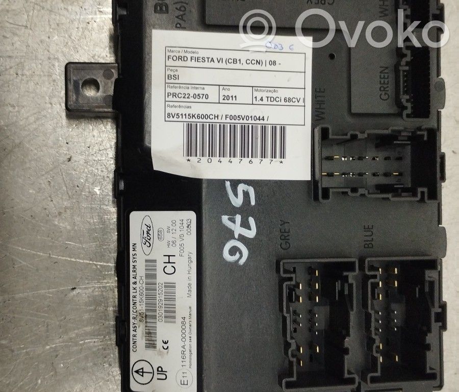 SAM vadības bloks   8V5115K600CH,F005V01044