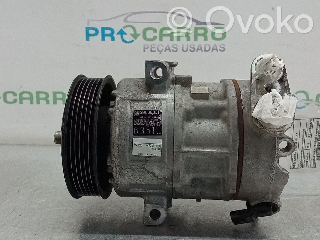 Opel Corsa E Compressore aria condizionata (A/C) (pompa) 