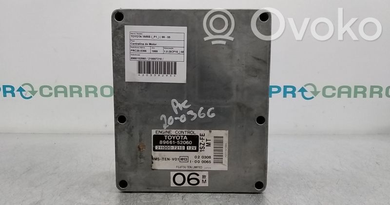 Unidad de control/módulo del motor   8966152060,1SZFE,2110007210