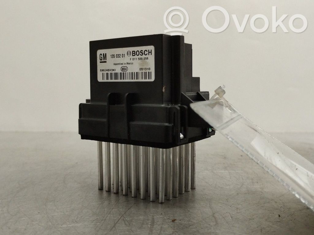 Relais de commande ventilateur chauffage   13503201,F011500056