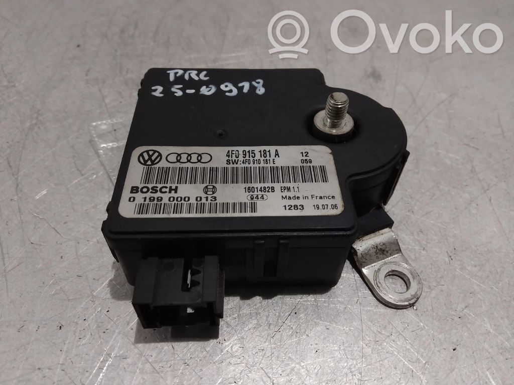 Audi A6 S6 C6 4F Maakaapeli, akku 