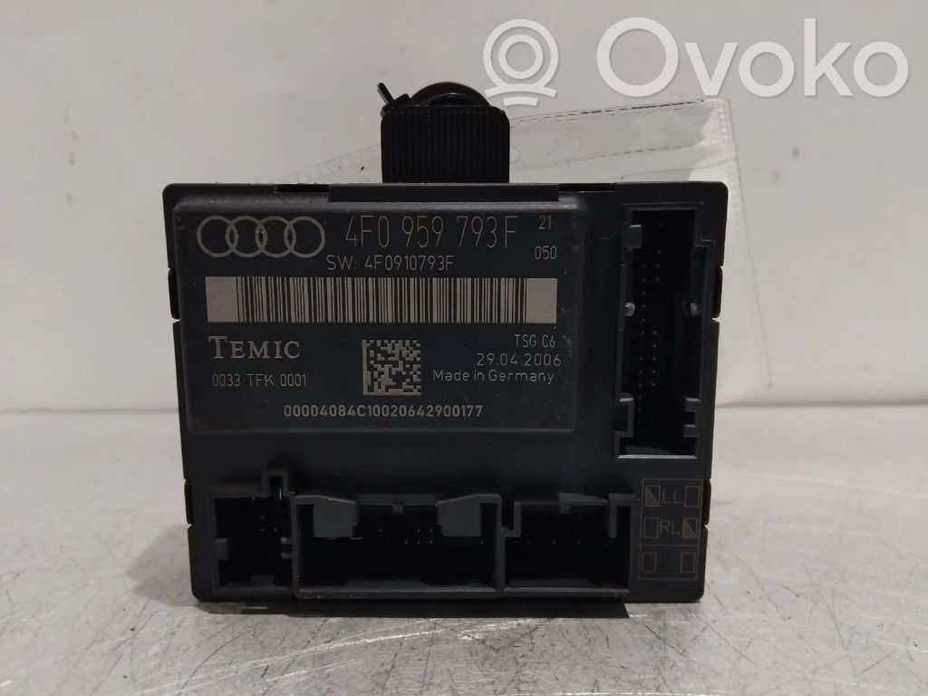 Motor del regulador de la ventanilla de la puerta delantera   4F0959793F