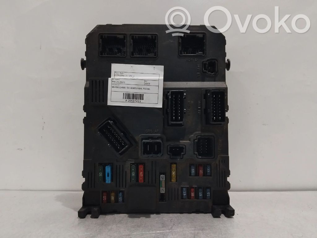 SAM control unit   9649811480,F0200,S118085200H