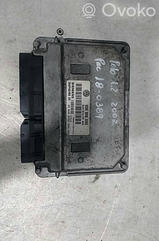 Engine control unit/module   03E906033,5WP4018905