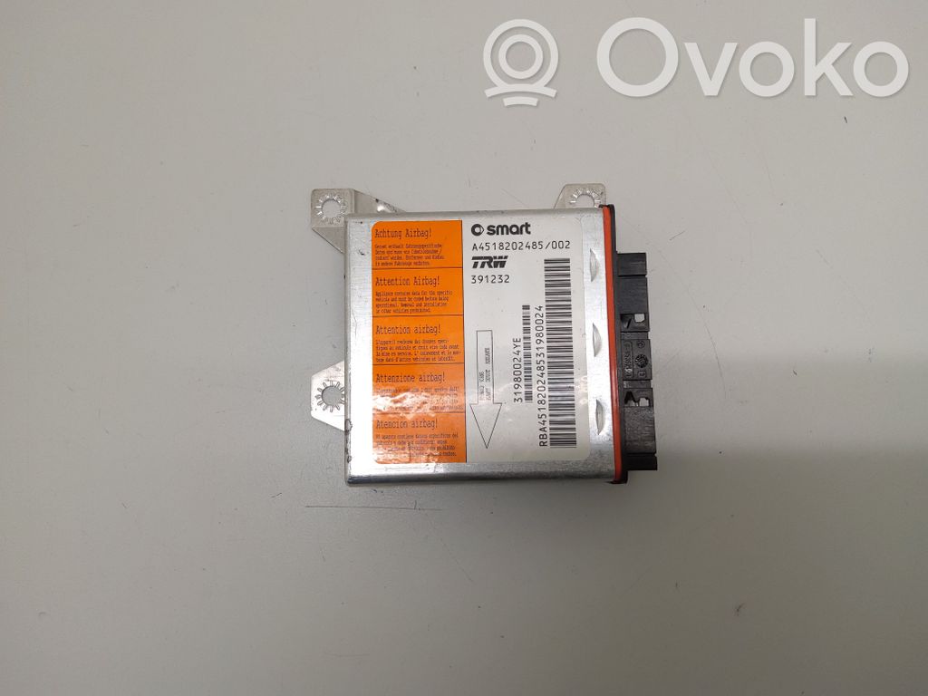 Smart ForTwo II Airbag control unit/module 