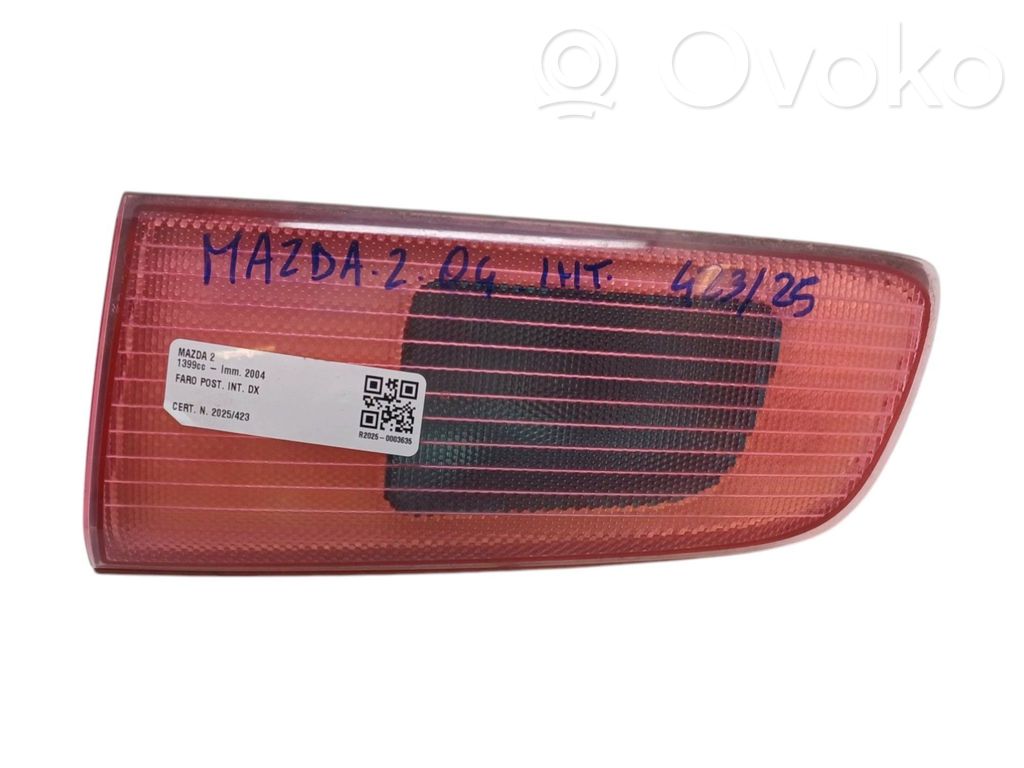 Mazda 2 Tailgate rear/tail lights 