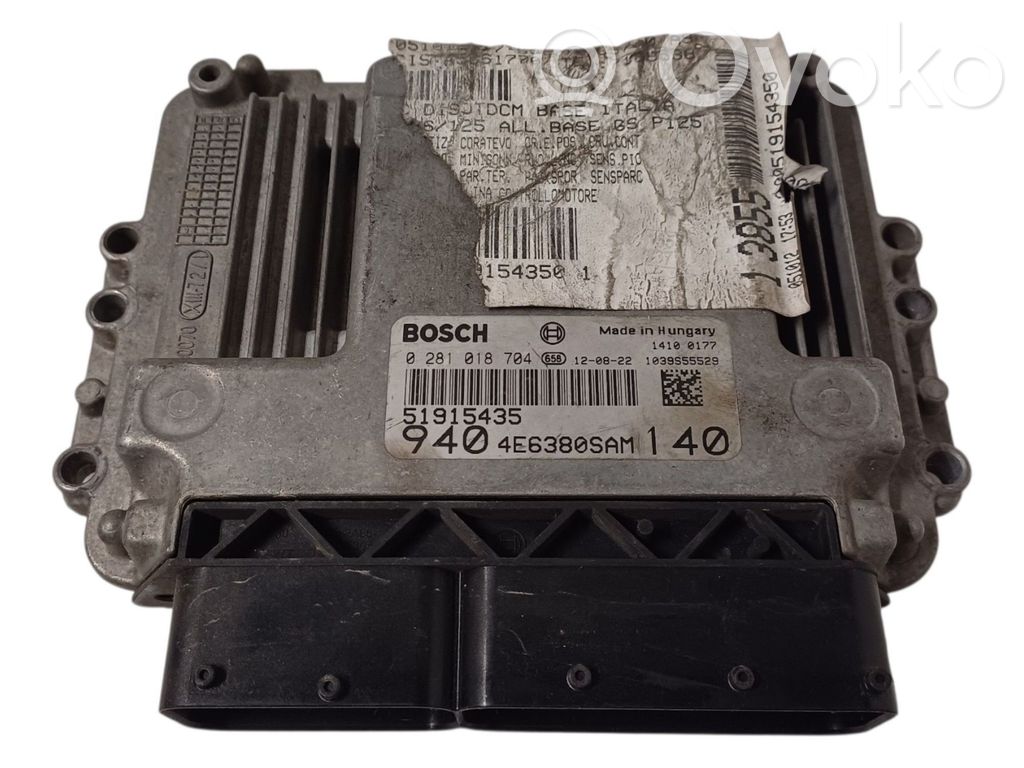 Alfa Romeo Giulietta Engine control unit/module 