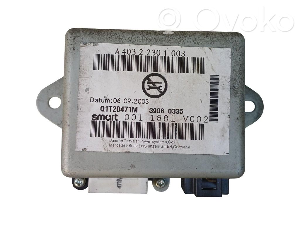 Smart ForTwo I MC01 Unité de commande / calculateur direction assistée 