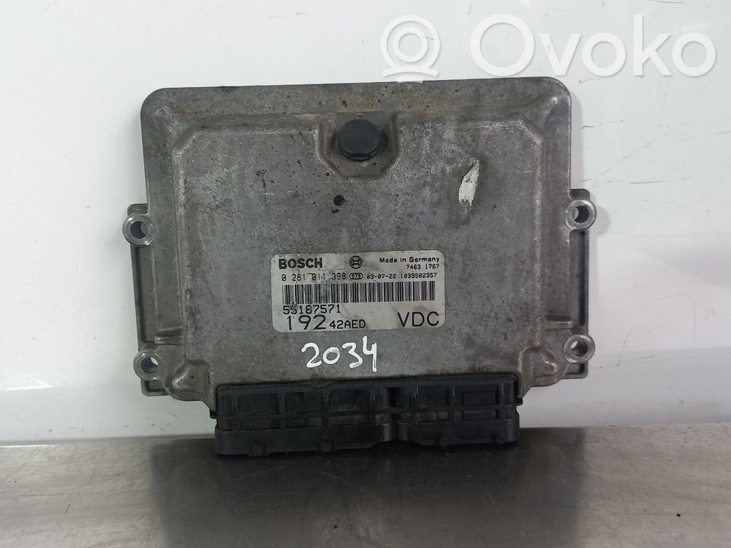 Fiat Stilo Engine control unit/module 