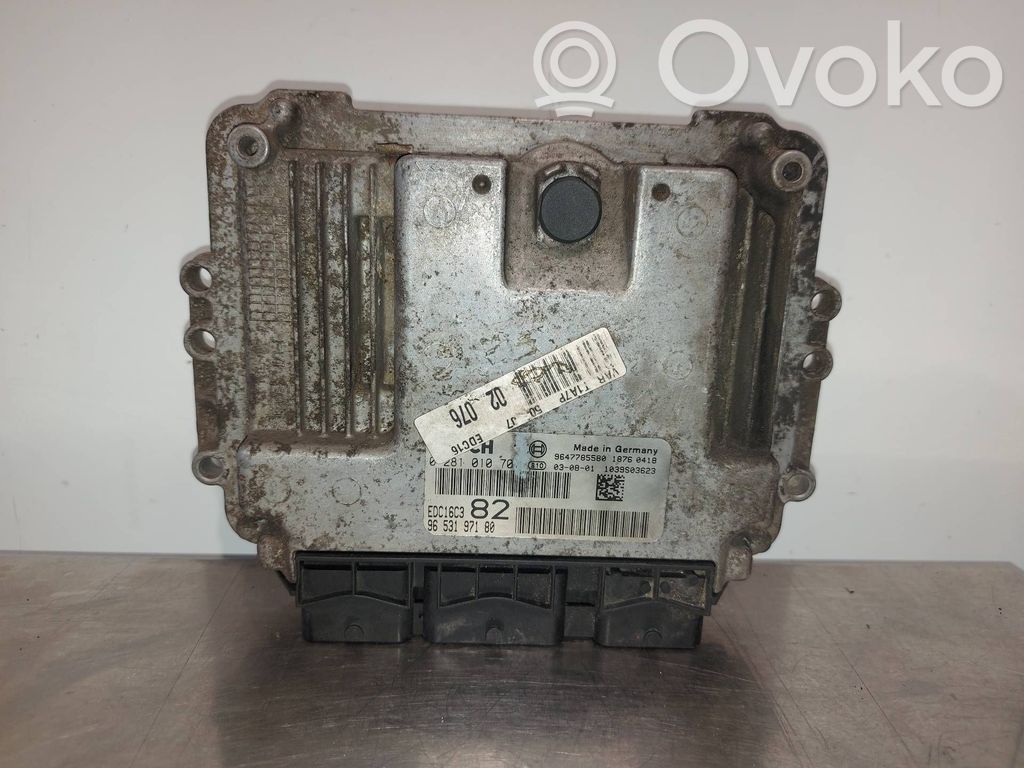 Peugeot 206 Engine control unit/module 
