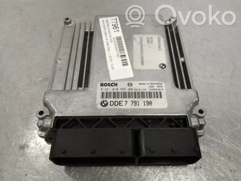 Unidad de control/módulo ECU del motor   DDE7791190