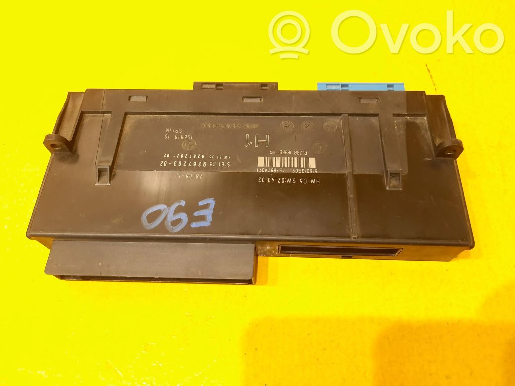Other control units/modules   9267203,9267203