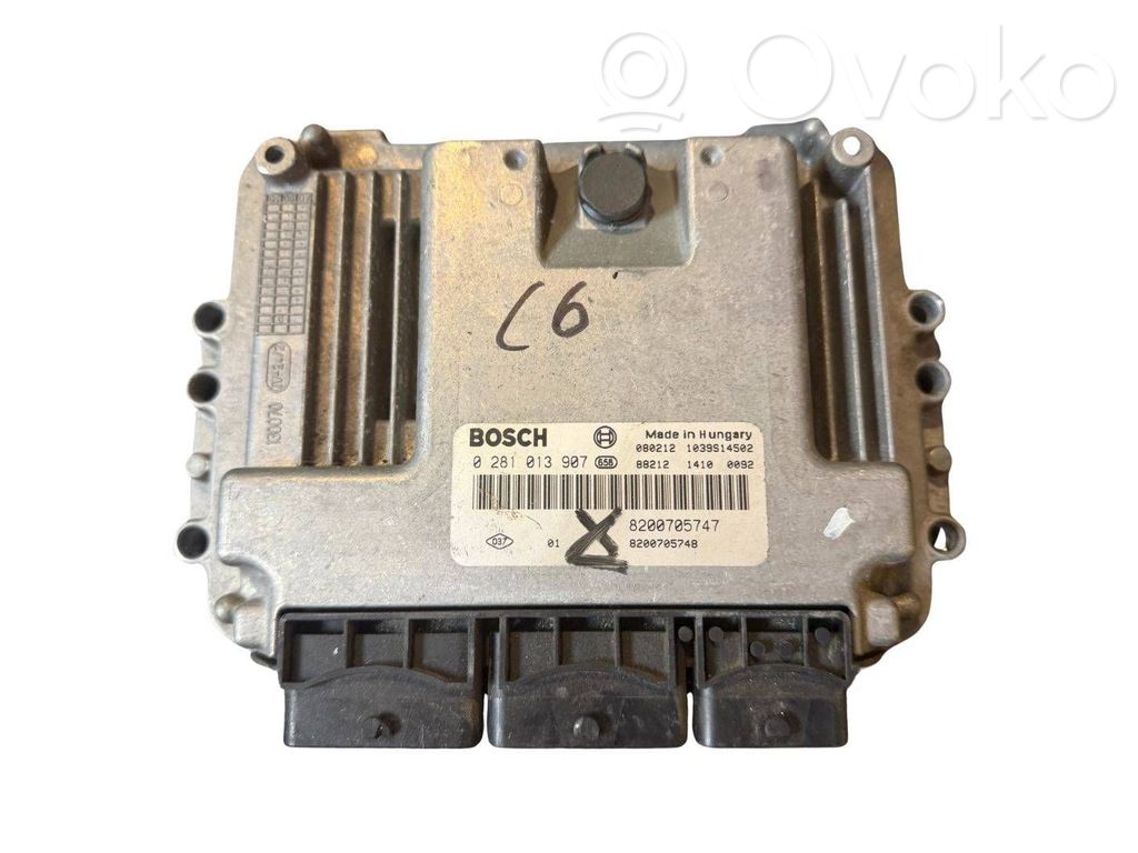 Engine control unit/module   0281013907,8200705748,8200705747