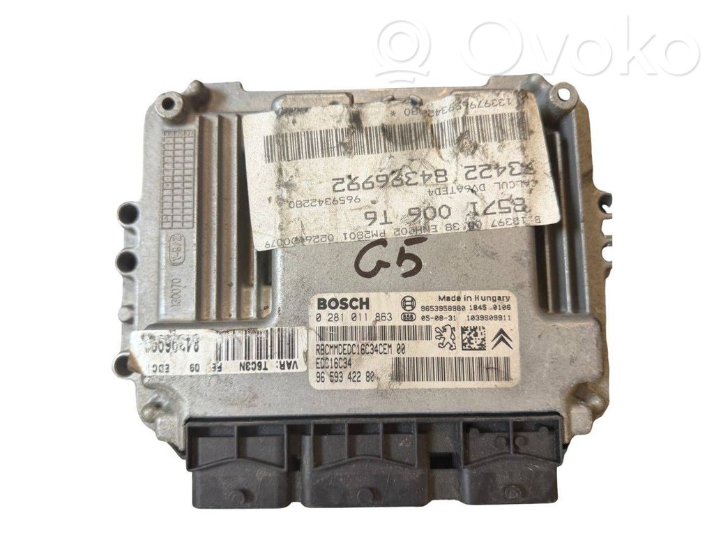 Citroen C4 I Engine control unit/module 